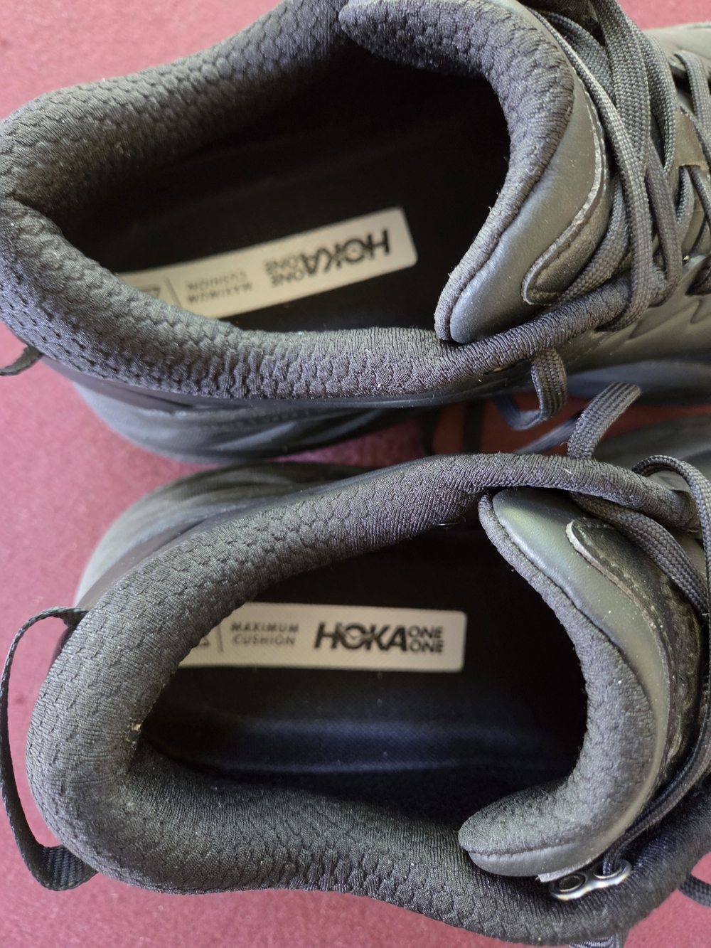 Hoka One One Men's Black Athletic Sneakers Size 9.5 - Picture 2 of 6